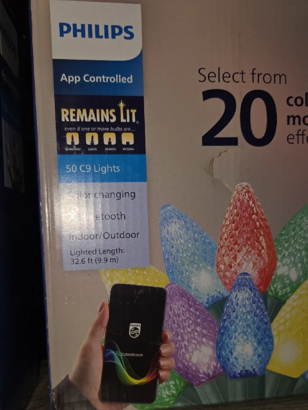 Philips Multicolor 50 C9 LED String Lights- NwT- App Controlled